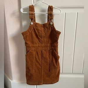 Burnt Orange corduroy overall dress. Size S (6). Brand Art Class.